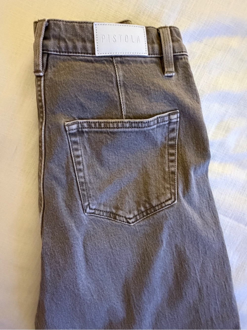Pistola Kyra High Rise Bowed Ankle Crop Jeans Tannin Brown Size 26 NWOT Defect - Picture 13 of 15